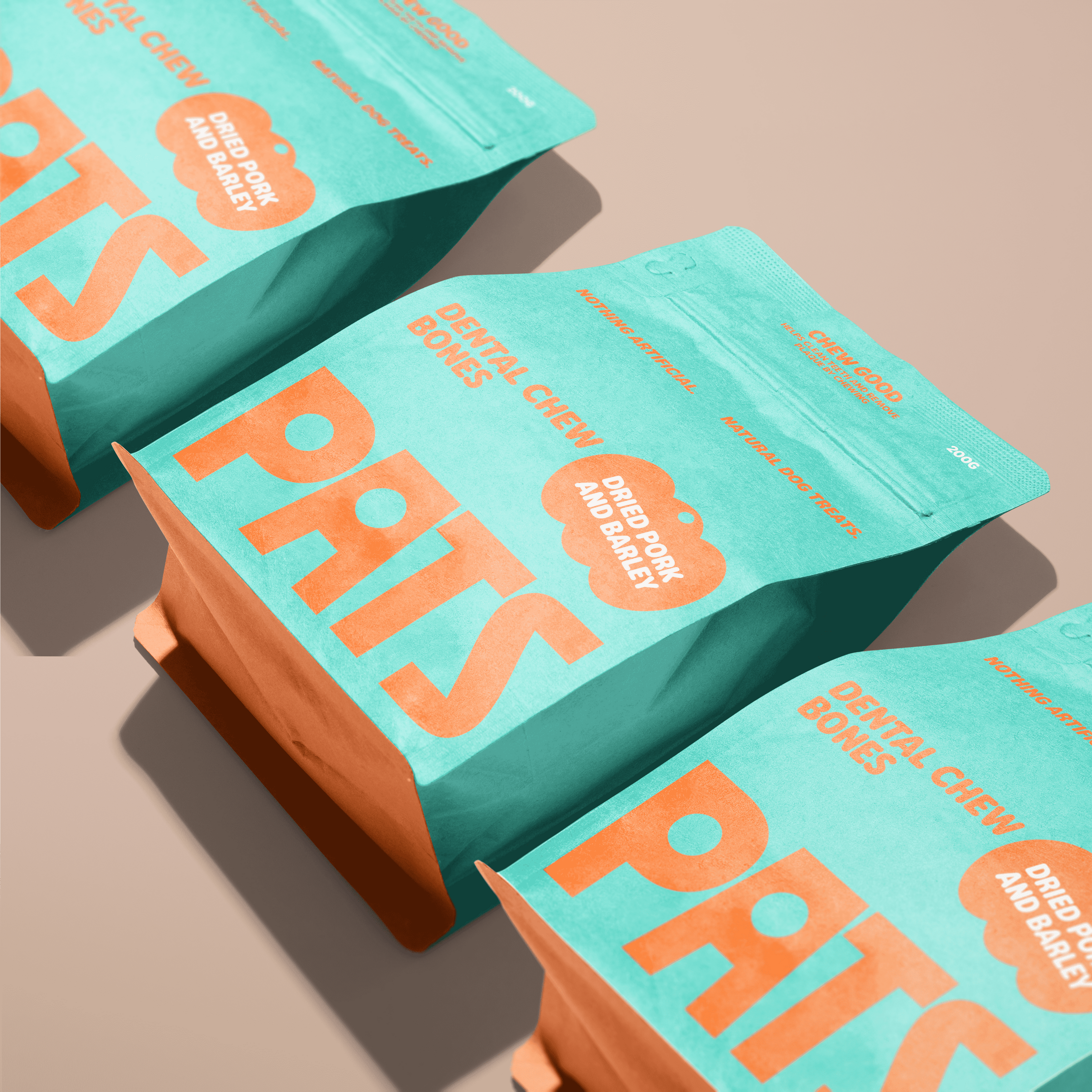 Dental Chew Bones - Dried Pork and Barley