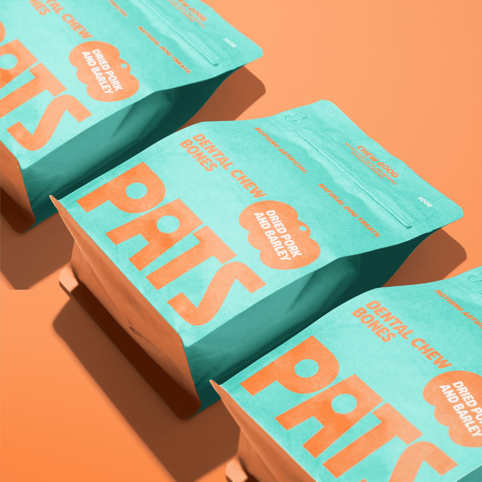 Dental Chew Bones - Dried Pork and Barley