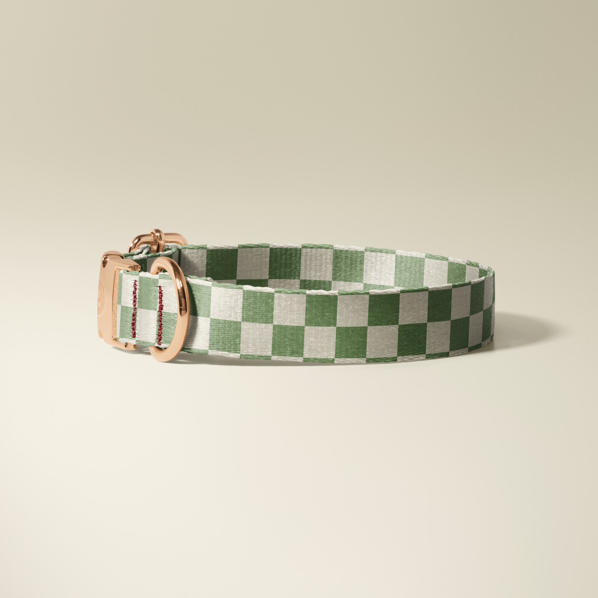 Gingham Rose Gold Collar - Verdant