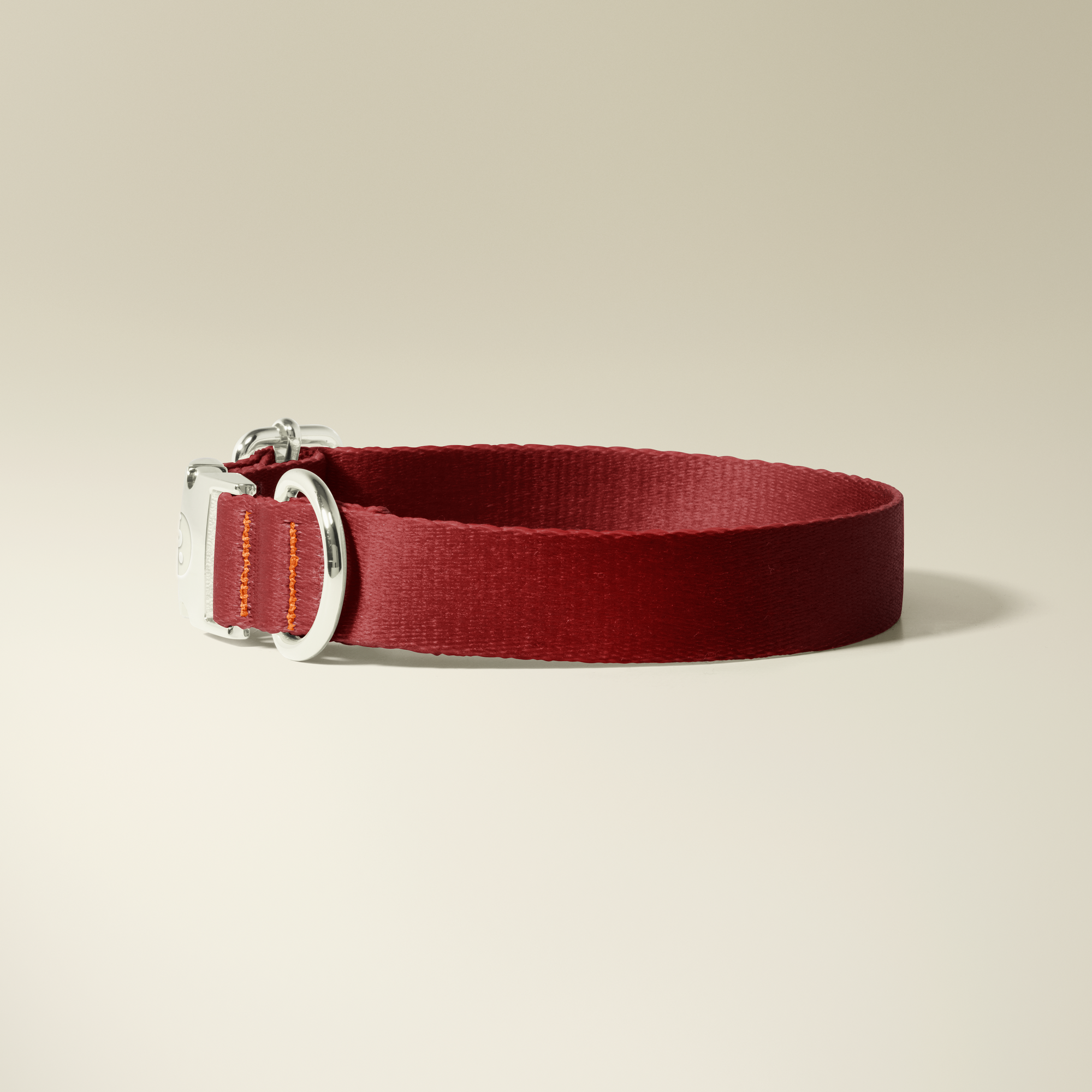 Deep Crimson Silver Collar