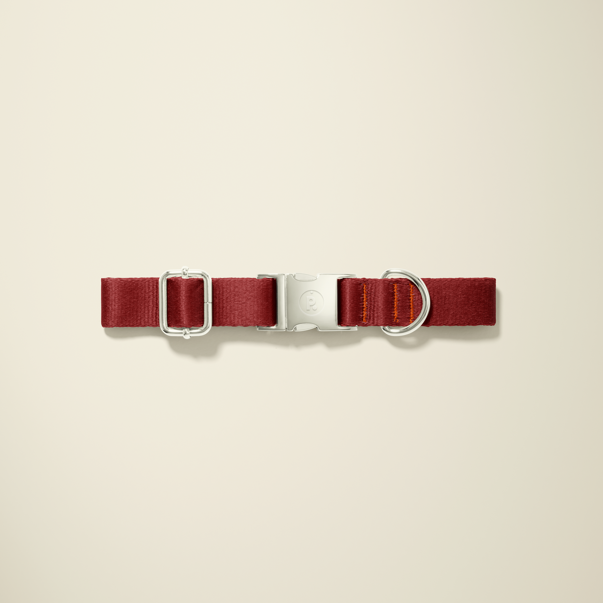 Deep Crimson Silver Collar