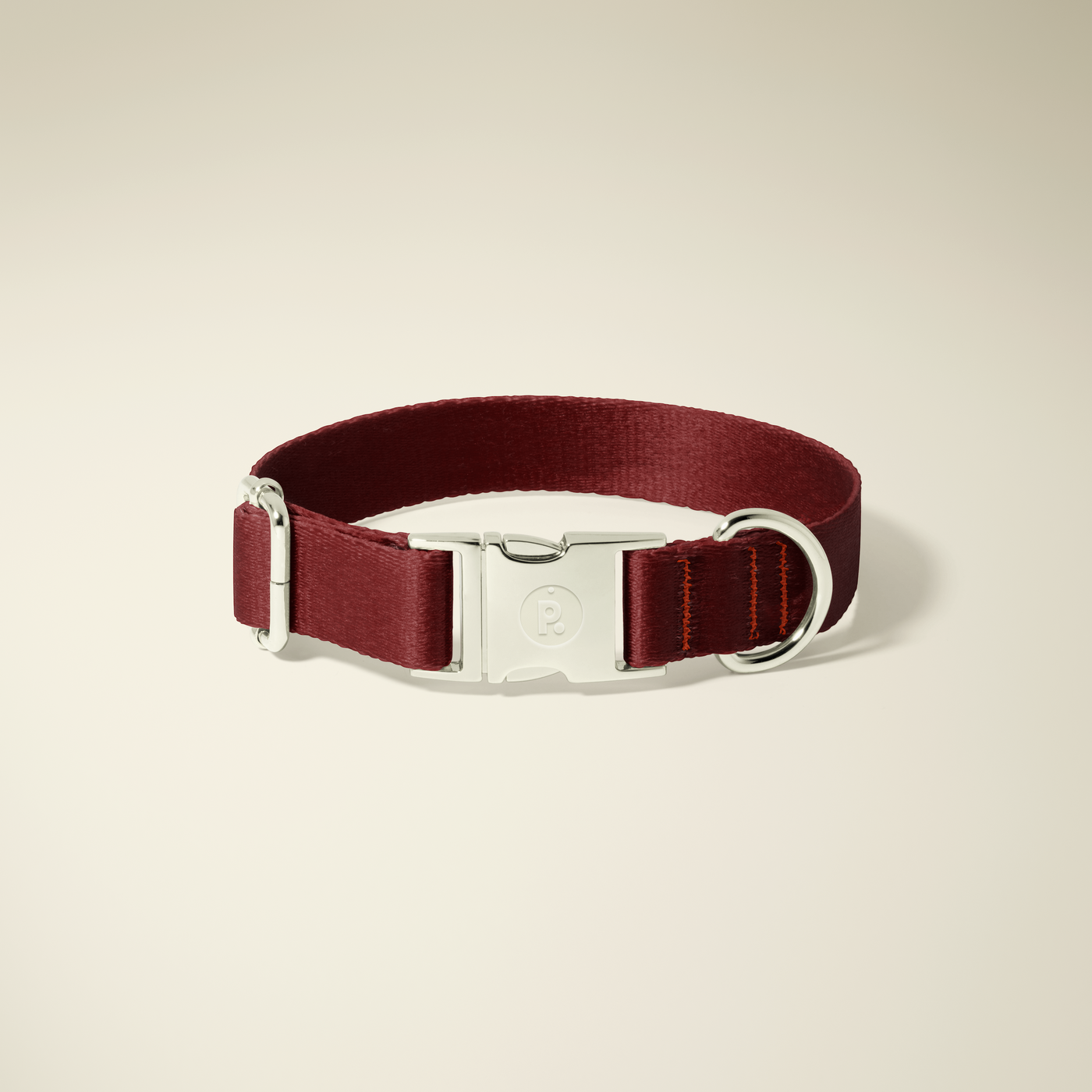 Deep Crimson Silver Collar